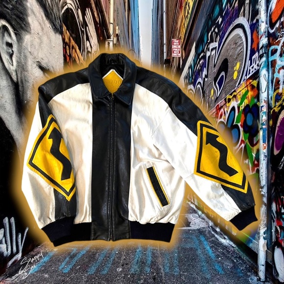 💎Vintage💎 Michael Hoban Street Sign 🚸HOBO Leather 🧥 - Picture 7 of 8